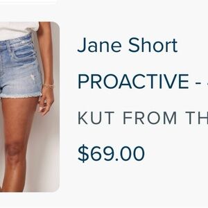 Kut from the Kloth Women's Blue Denim Shorts